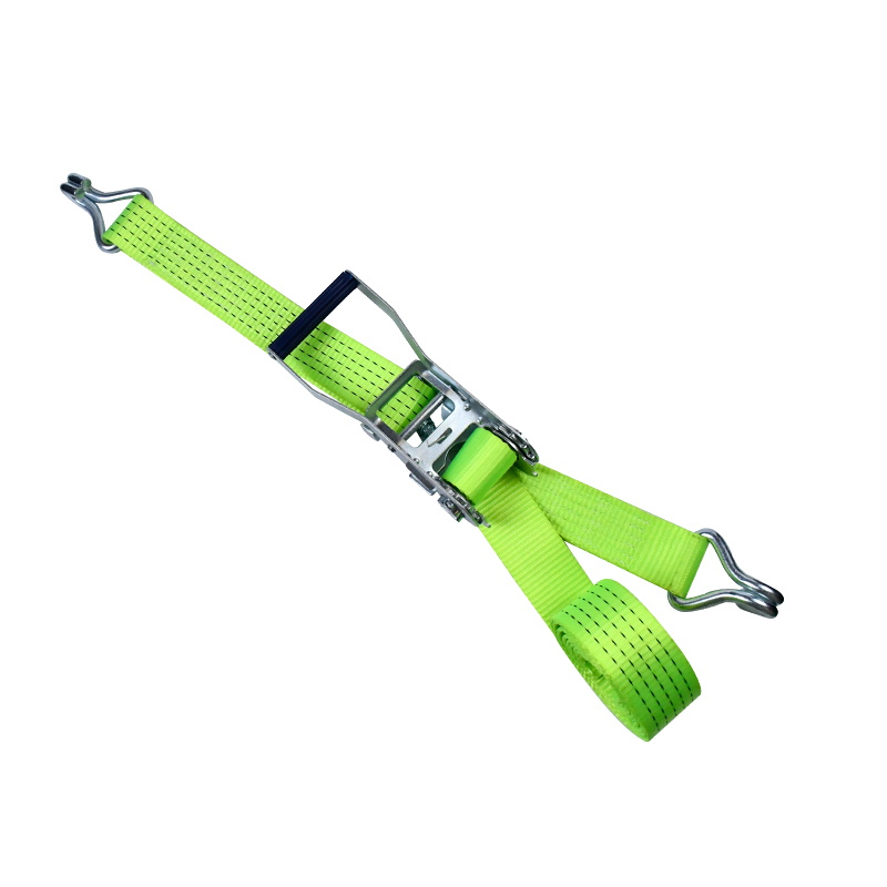 50mm 5000kg Green Ratchet Strap with Claw Hooks